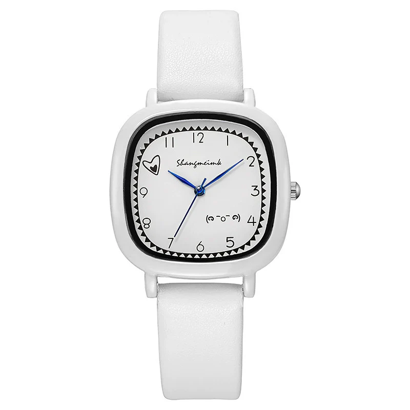 Girls Square Alloy Pu Strap Fresh Style Watch - Image 6