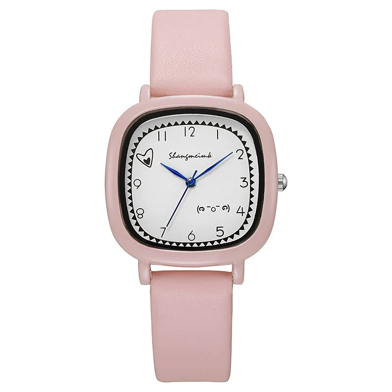 Girls Square Alloy Pu Strap Fresh Style Watch - Image 8
