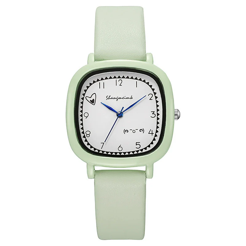 Girls Square Alloy Pu Strap Fresh Style Watch - Image 9