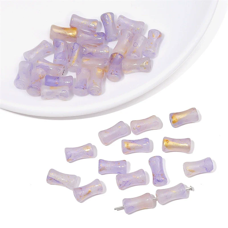 Glass Glaze Bamboo Beads Handmade Jewelry Hair Accessories Bracelet Necklace Material - Image 14