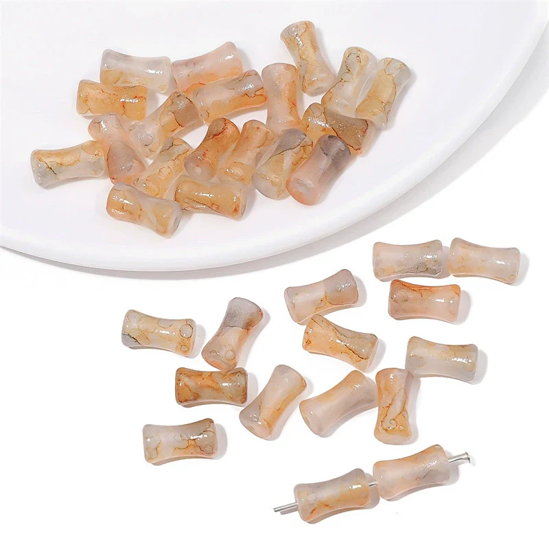 Glass Glaze Bamboo Beads Handmade Jewelry Hair Accessories Bracelet Necklace Material - Image 19