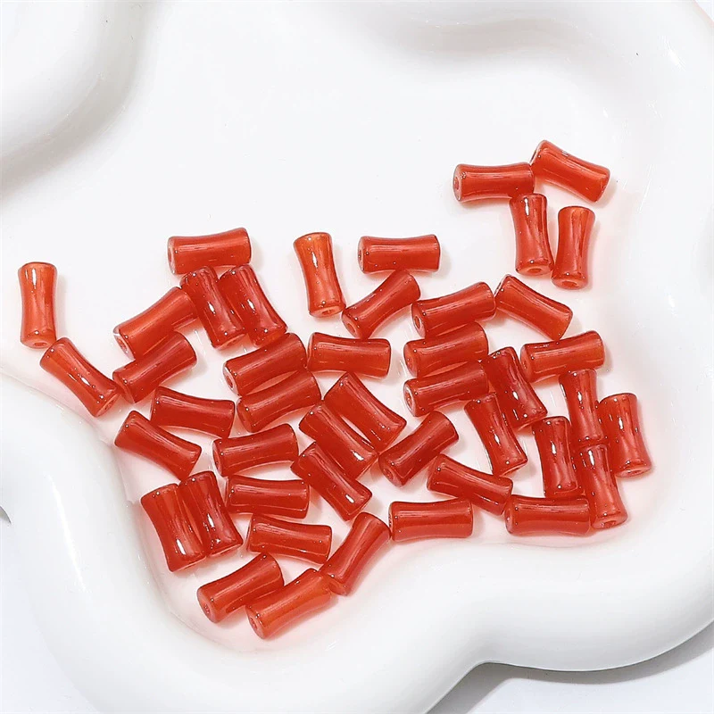 Glass Glaze Bamboo Beads Handmade Jewelry Hair Accessories Bracelet Necklace Material - Image 29