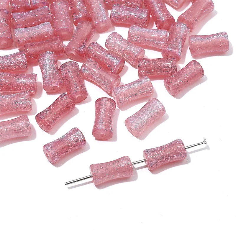 Glass Glaze Bamboo Beads Handmade Jewelry Hair Accessories Bracelet Necklace Material - Image 50