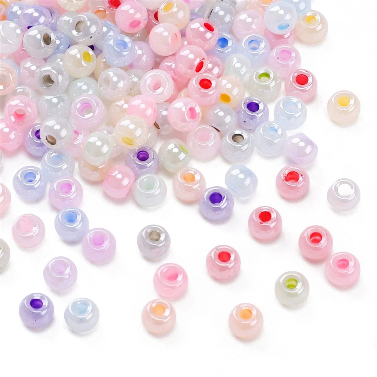Glass Glaze Beads Jewelry Material For Diy Handmade Bracelet Necklace - Image 2