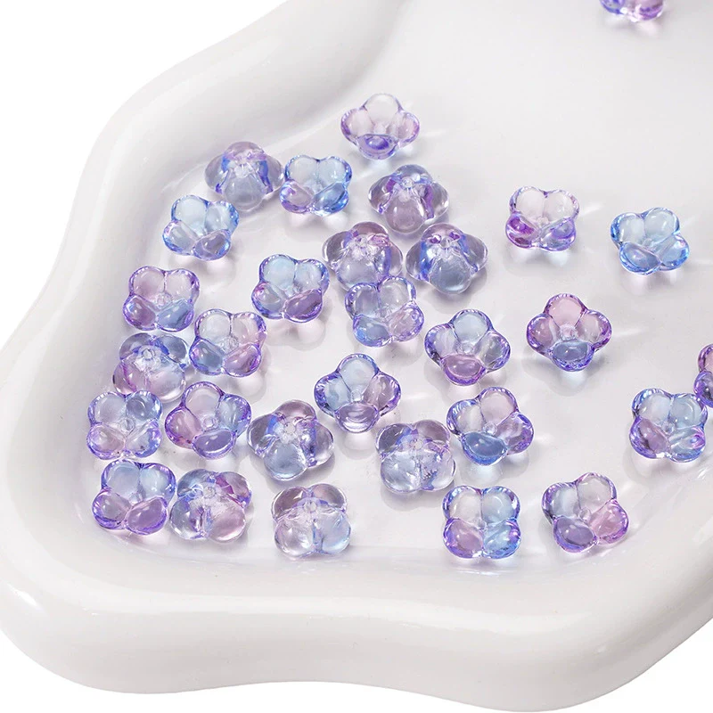 Glass Glaze Gradient Fat Osmanthus Beads Torus Loose Beads Diy Handmade Beaded Material For Bracelet Necklace Accessories - Image 16