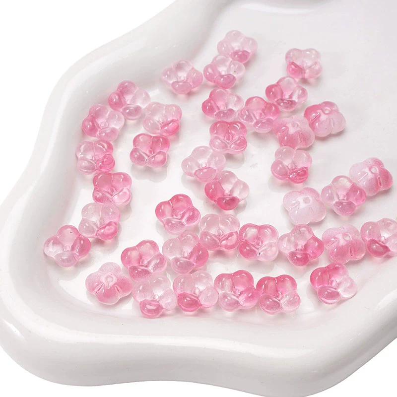 Glass Glaze Gradient Fat Osmanthus Beads Torus Loose Beads Diy Handmade Beaded Material For Bracelet Necklace Accessories - Image 8