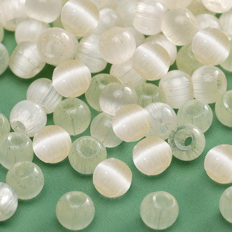 Glass Glaze Round Beads For Diy Handmade Beaded Bracelet Necklace Accessories - Image 43