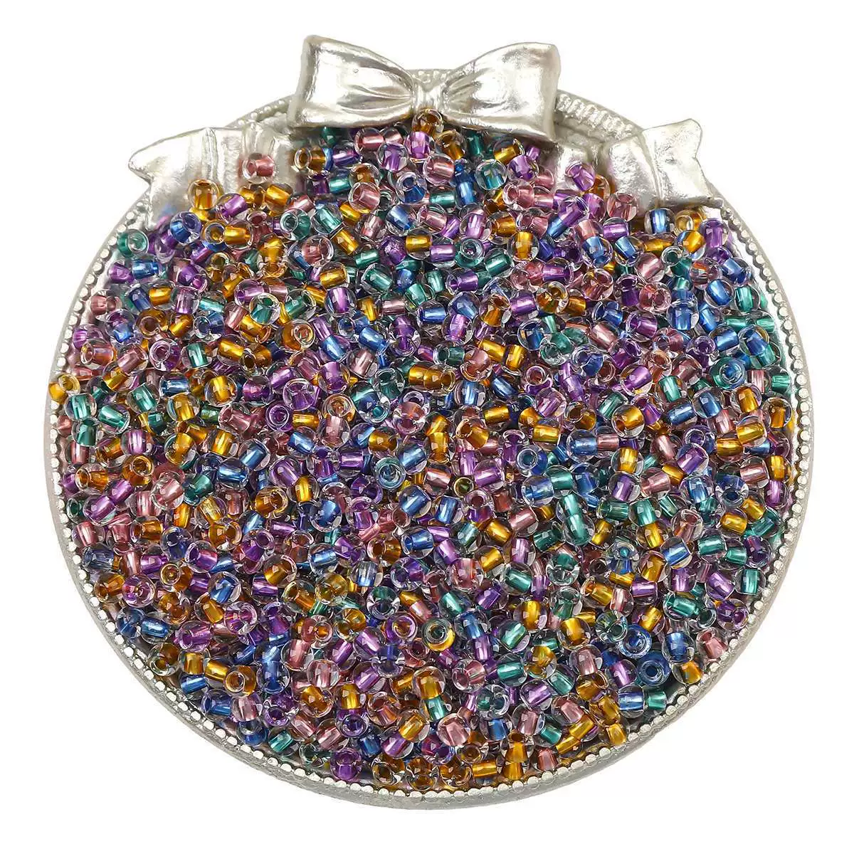 Glass Glaze Silver Filled Loose Beads Handmade Jewelry Accessories For Diy Bracelet Necklace Pendant - Image 20