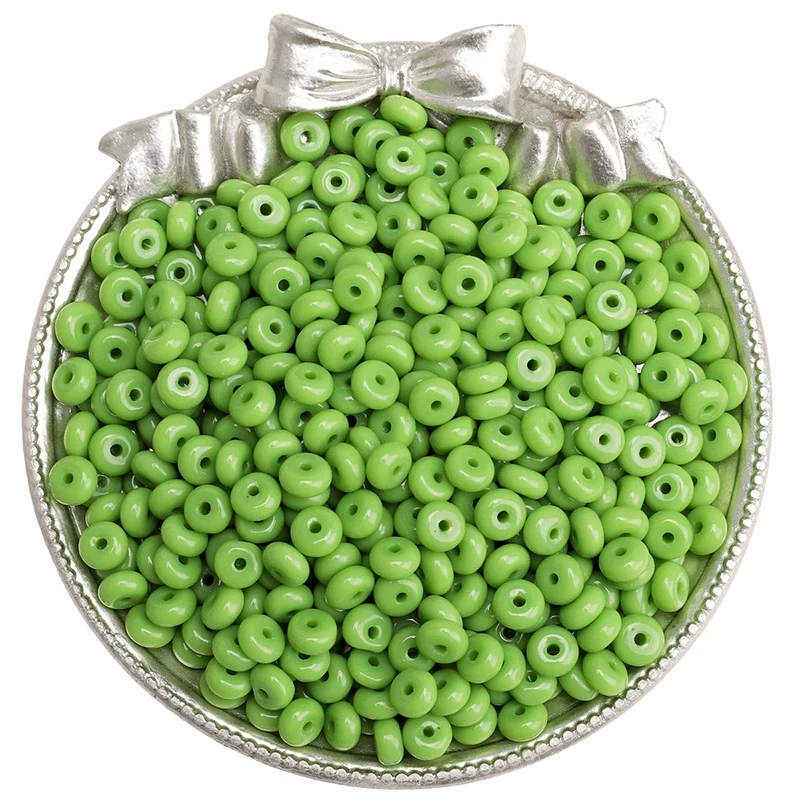Glass Glaze Wheel Beads For Diy Handmade Bracelet Necklace Mobile Phone Chain Accessories Geometric Style - Image 20