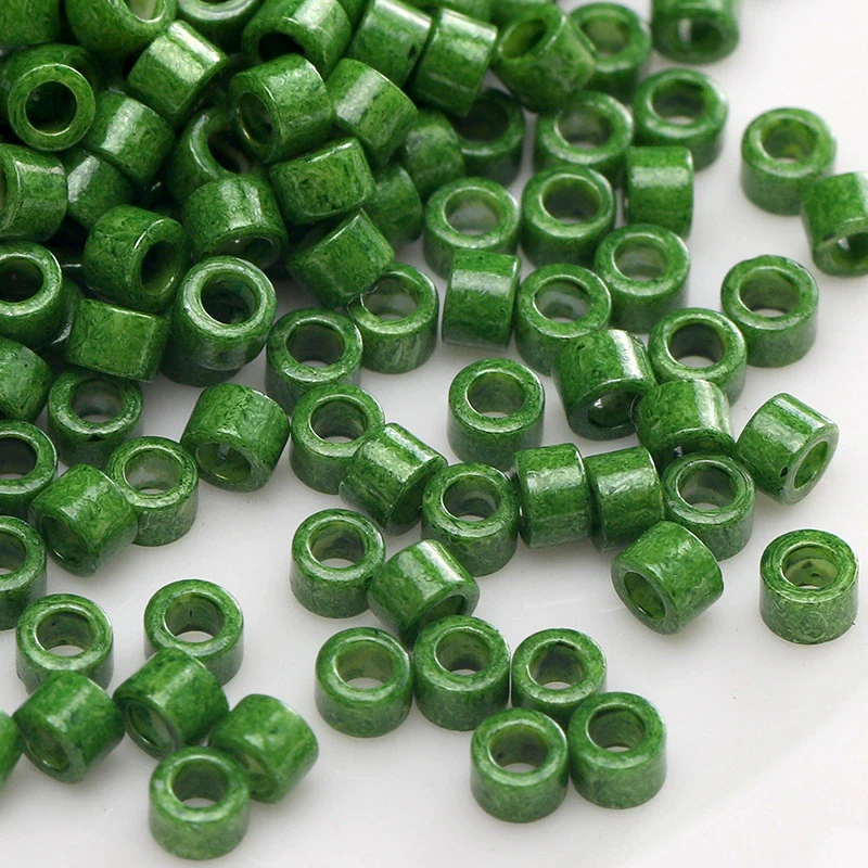 Glass Glazed Round Beads Diy Handmade Beaded Bracelet Necklace Accessories - Image 27