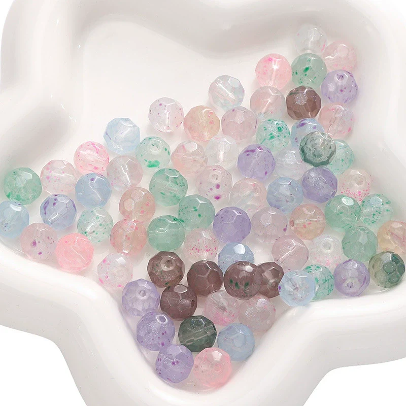 Glass Pearlescent Round Beads Handmade Jewelry Material For Bracelet And Mobile Phone Chain - Image 6