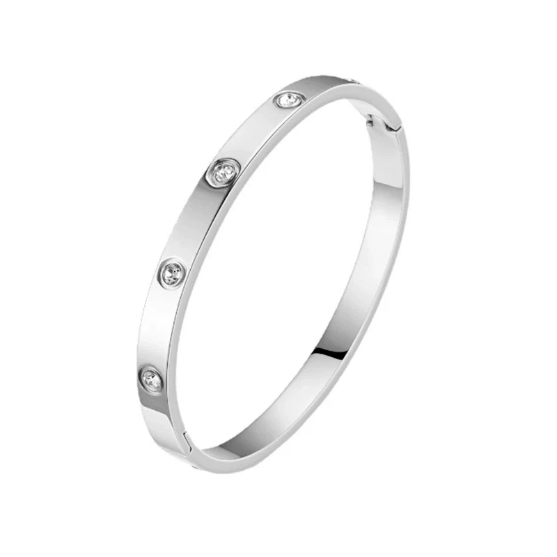 Gypsophila Stainless Steel Bracelet Electroplated 18K Gold Women's Jewelry - Image 5