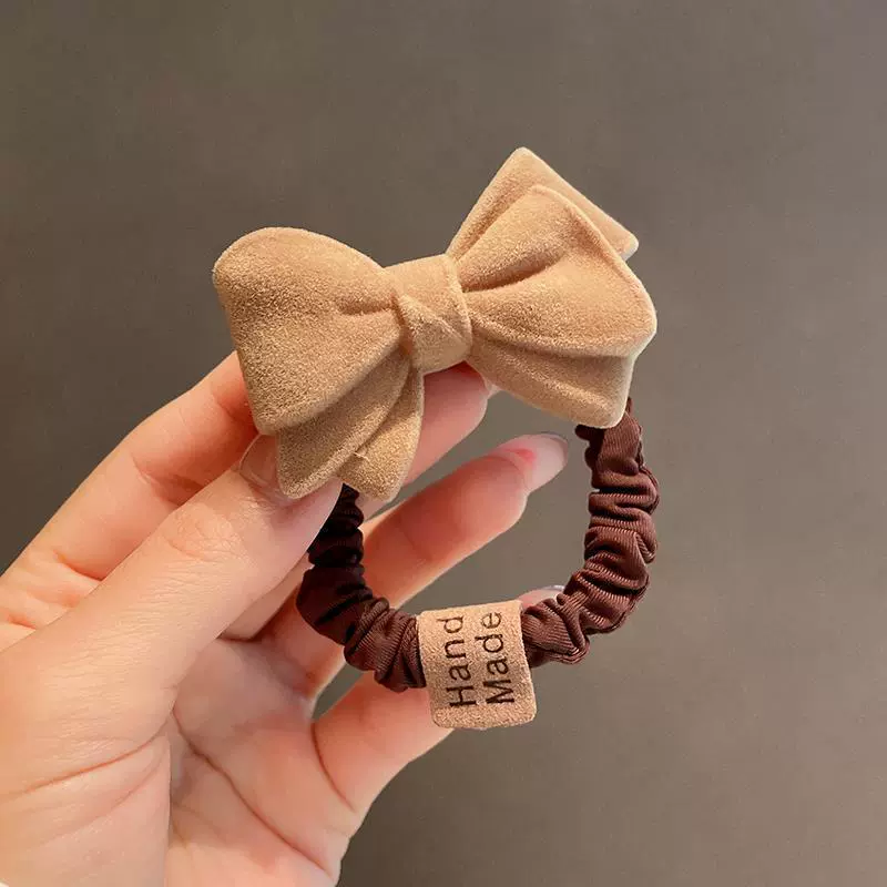 Hair Accessories Bow Hair Ring And Hair Rope Cloth Handmade For Girls - Image 6