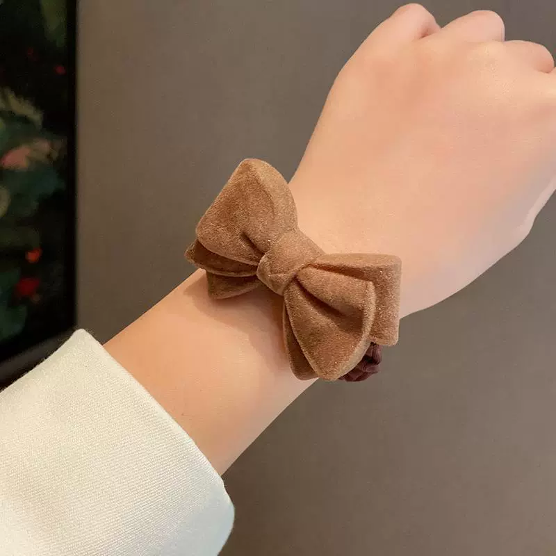 Hair Accessories Bow Hair Ring And Hair Rope Cloth Handmade For Girls - Image 7