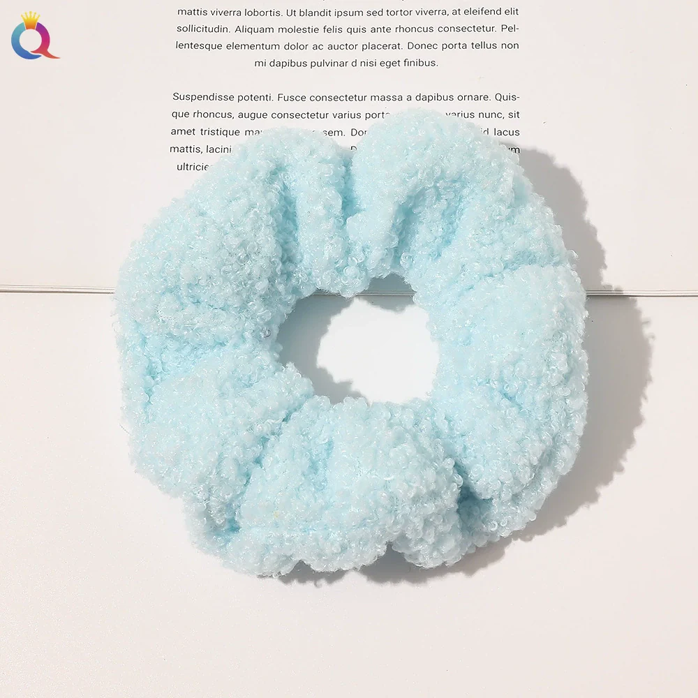Hair Accessories Lamb Wool Cloth Handmade Large Intestine Hair Ring - Image 11