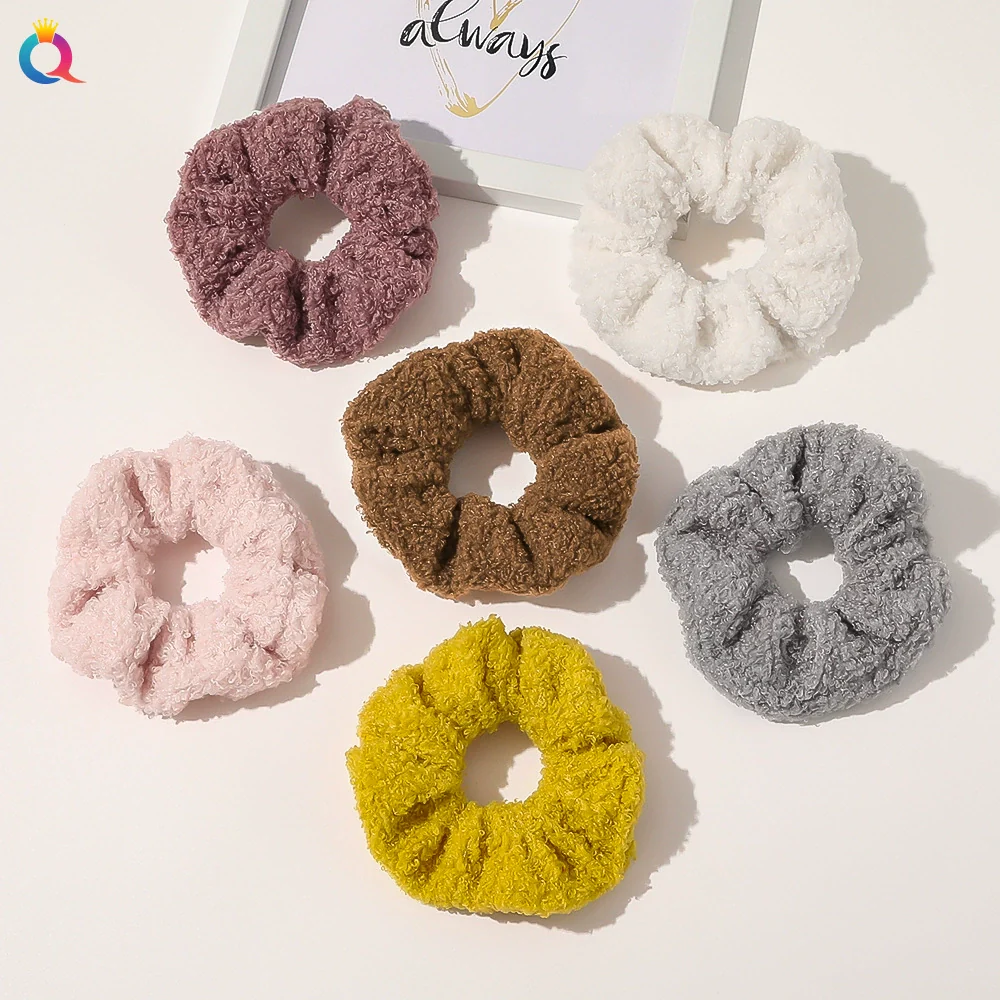 Hair Accessories Lamb Wool Cloth Handmade Large Intestine Hair Ring - Image 2