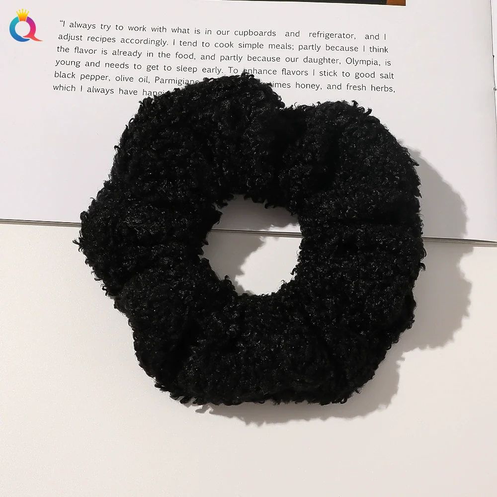 Hair Accessories Lamb Wool Cloth Handmade Large Intestine Hair Ring - Image 5
