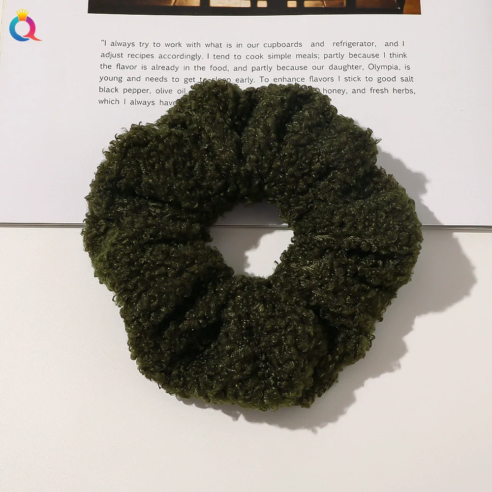 Hair Accessories Lamb Wool Cloth Handmade Large Intestine Hair Ring - Image 6