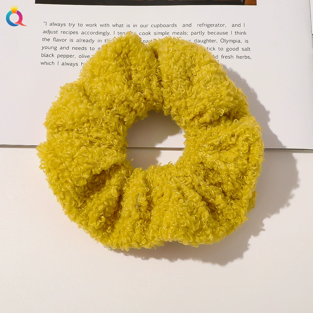 Hair Accessories Lamb Wool Cloth Handmade Large Intestine Hair Ring - Image 9