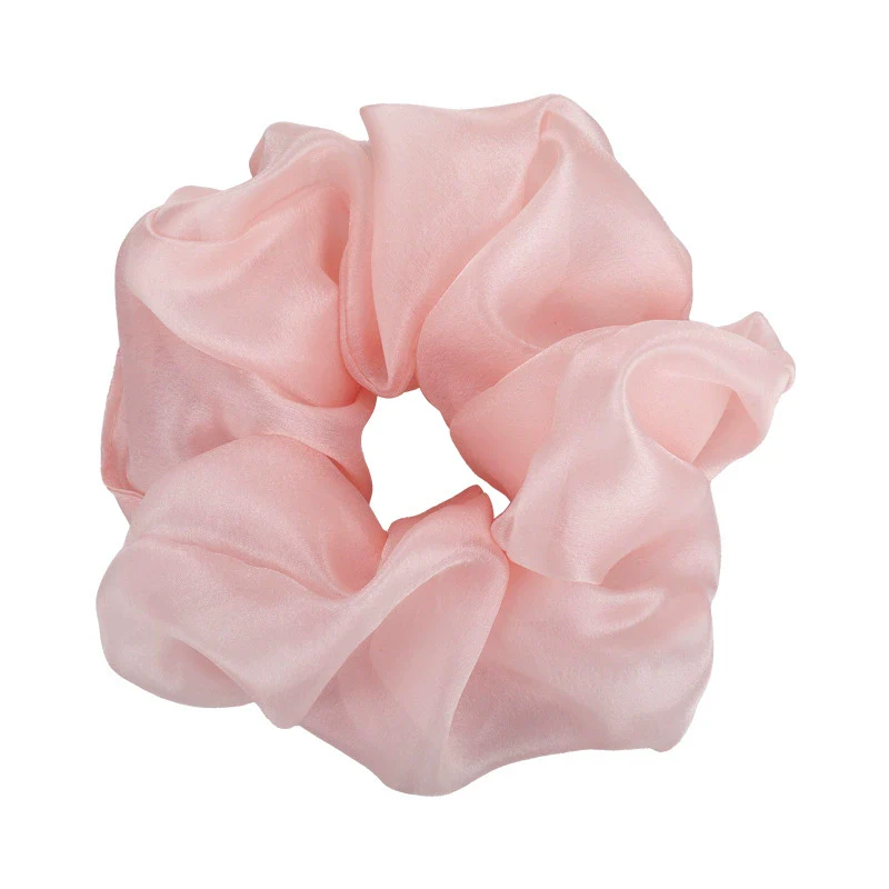 Hair Rope Oversized Mesh Knitted Geometric Style Organza Rubber Tendon - Image 5