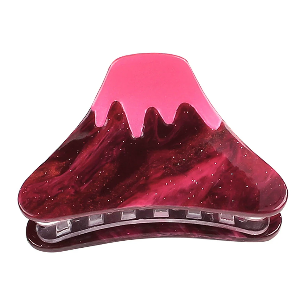 Hair Tail Clip Grabber Acrylic Simple Geometric Sculpture Women's Hair Accessory - Image 4