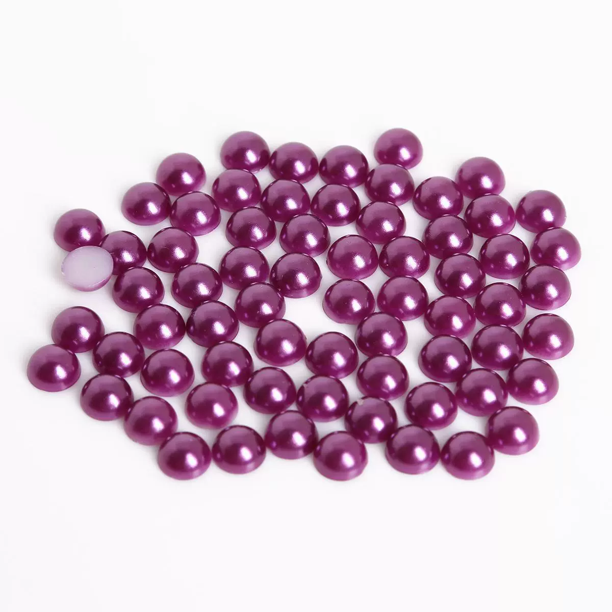 Half Face Hair Accessories Abs Imitation Pearl Semicircle Flat Bottom Diy Handmade Bow - Image 19