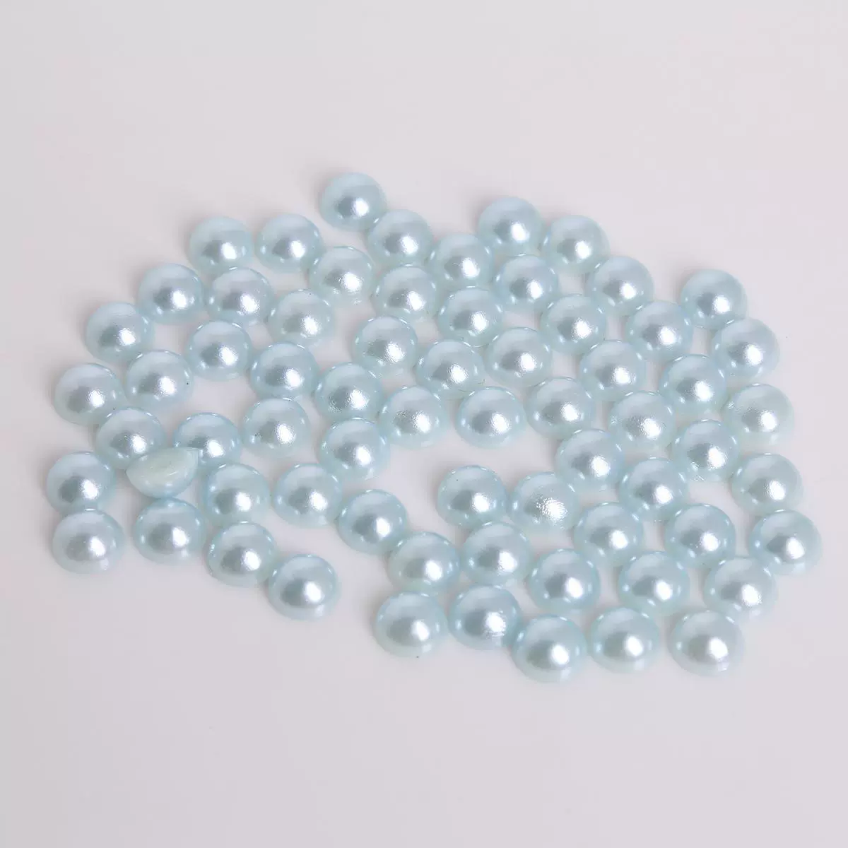 Half Face Hair Accessories Abs Imitation Pearl Semicircle Flat Bottom Diy Handmade Bow - Image 22