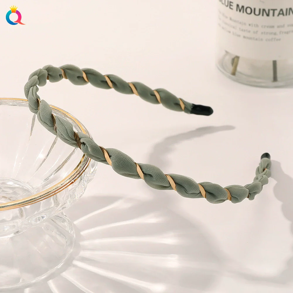 Handmade Cloth And Iron Headband Hair Accessories For Women - Image 12