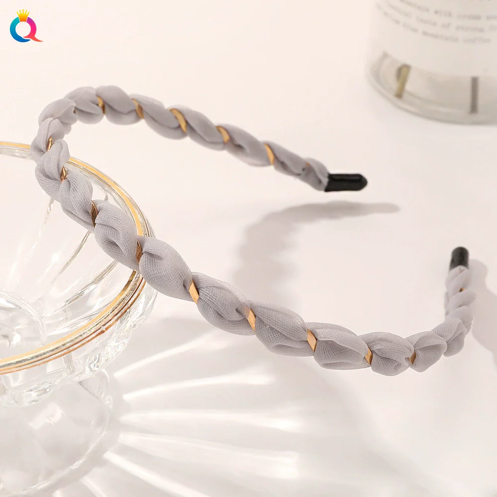 Handmade Cloth And Iron Headband Hair Accessories For Women - Image 5