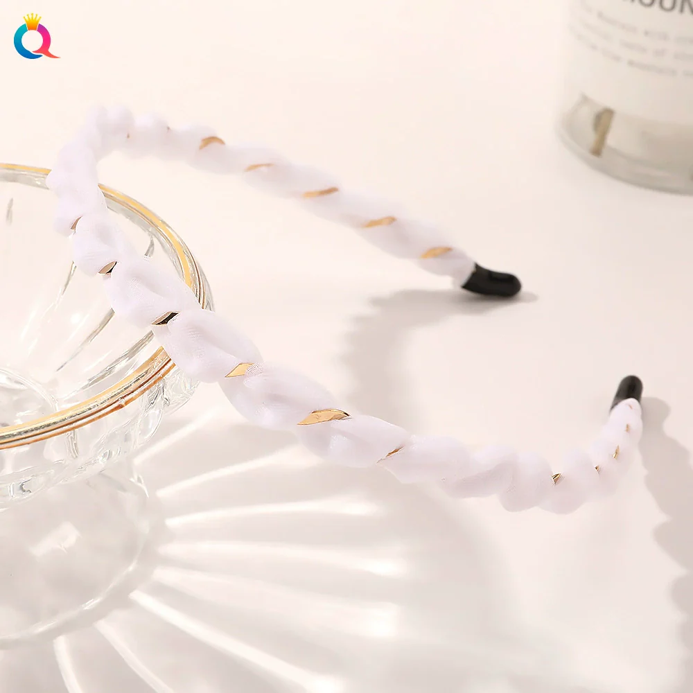 Handmade Cloth And Iron Headband Hair Accessories For Women - Image 9