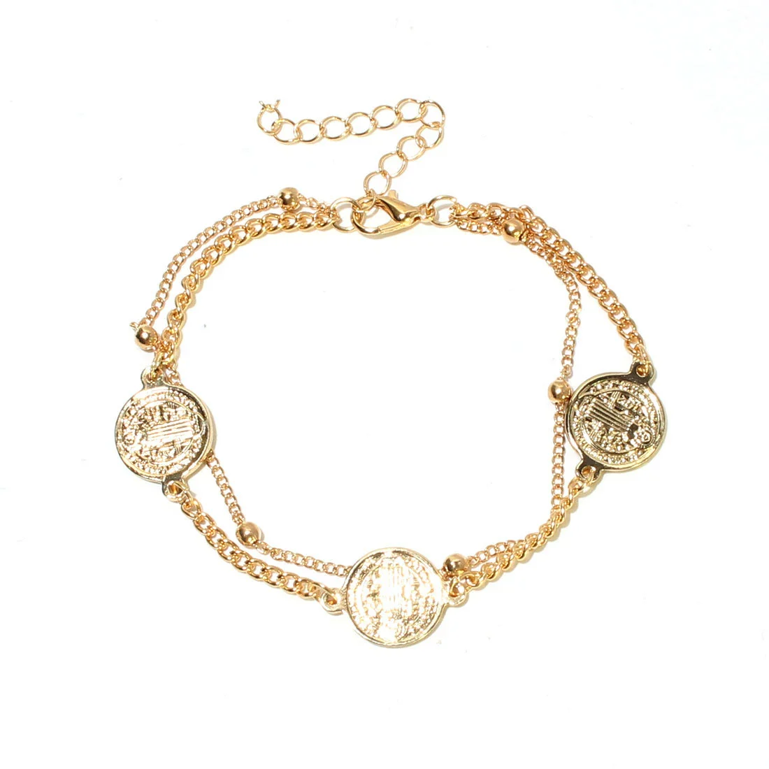 Handmade Copper Round Pearl Women's Bracelet - Image 2