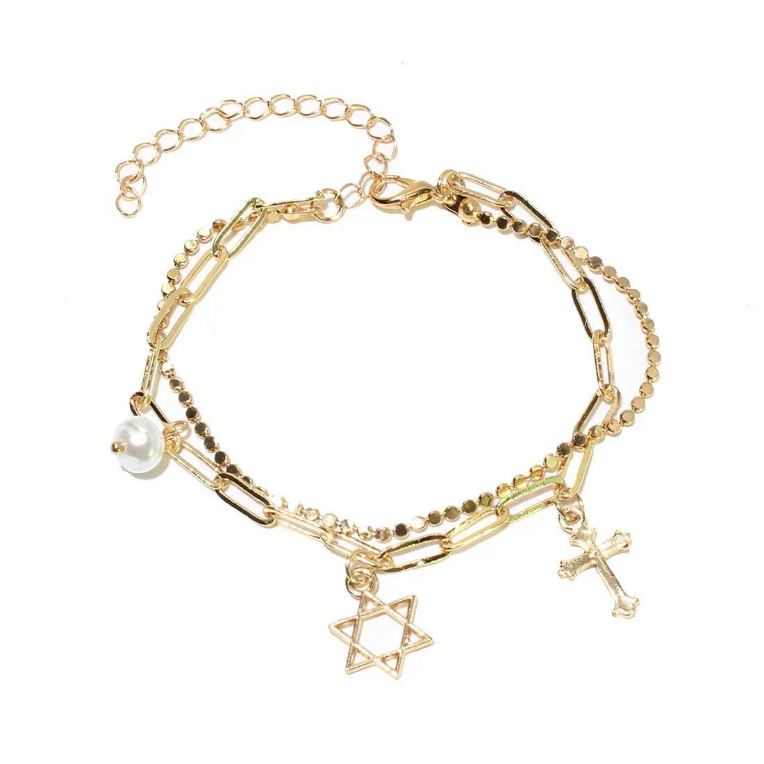 Handmade Copper Round Pearl Women's Bracelet - Image 9