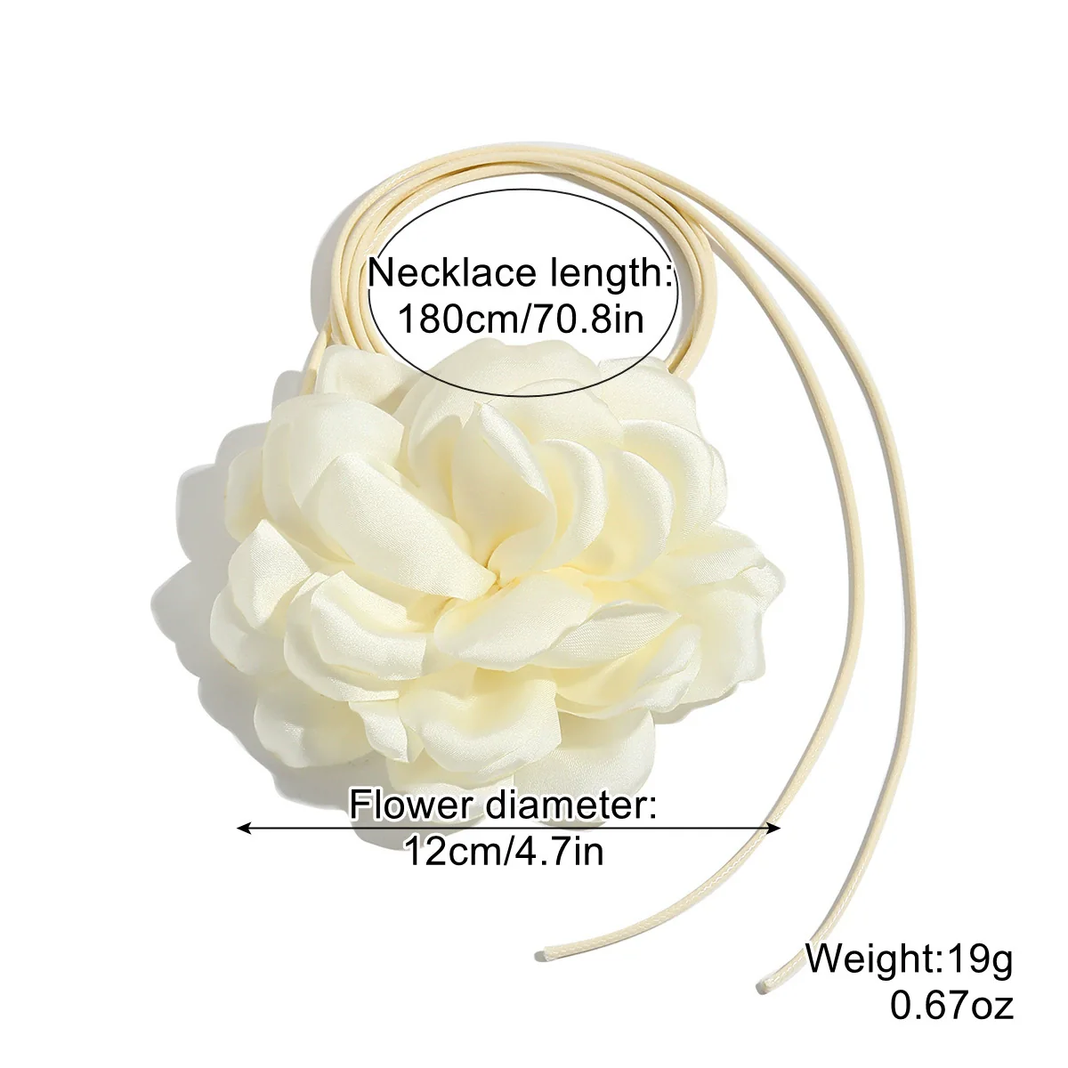 Handmade Flower Patterned Imitation Pearl Choker Necklace For Women - Image 12