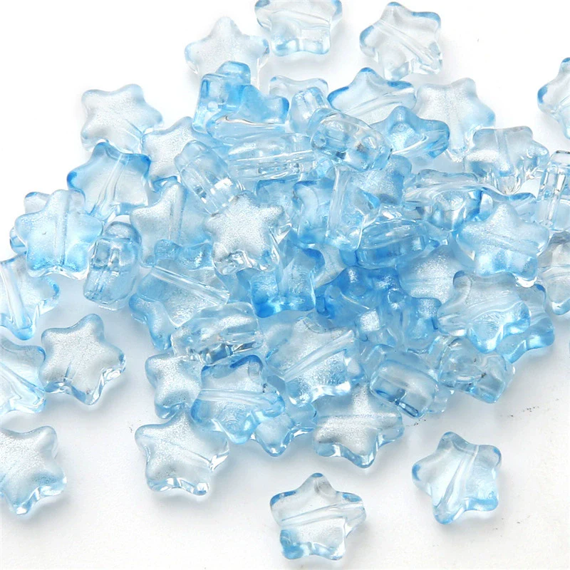 Handmade Glass Loose Beads In Fivepointed Star And Love Shape For Bracelet And Necklace Jewelry - Image 13