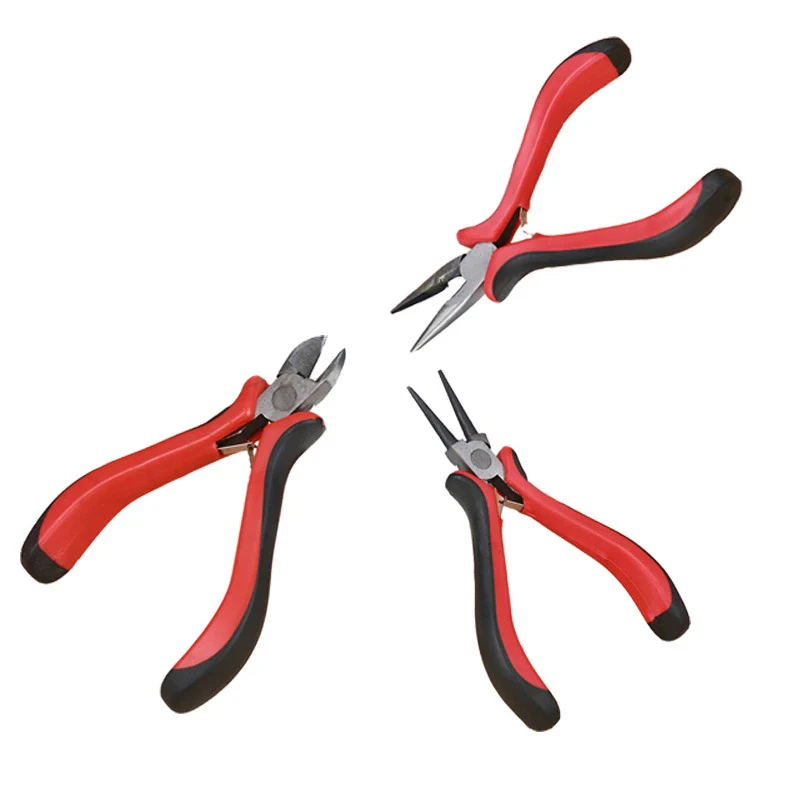 Handmade Jewelry Diy Tools Stainless Steel Cutting Pliers Pointed Nose Pliers Diagonal Pliers Curved Needle Pliers For Bracelet Necklace Production - Image 3