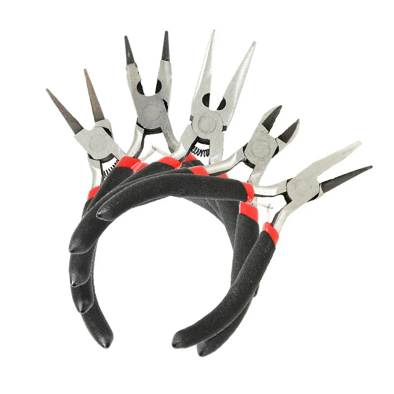 Handmade Jewelry Diy Tools Stainless Steel Cutting Pliers Pointed Nose Pliers Diagonal Pliers Curved Needle Pliers For Bracelet Necklace Production - Image 4