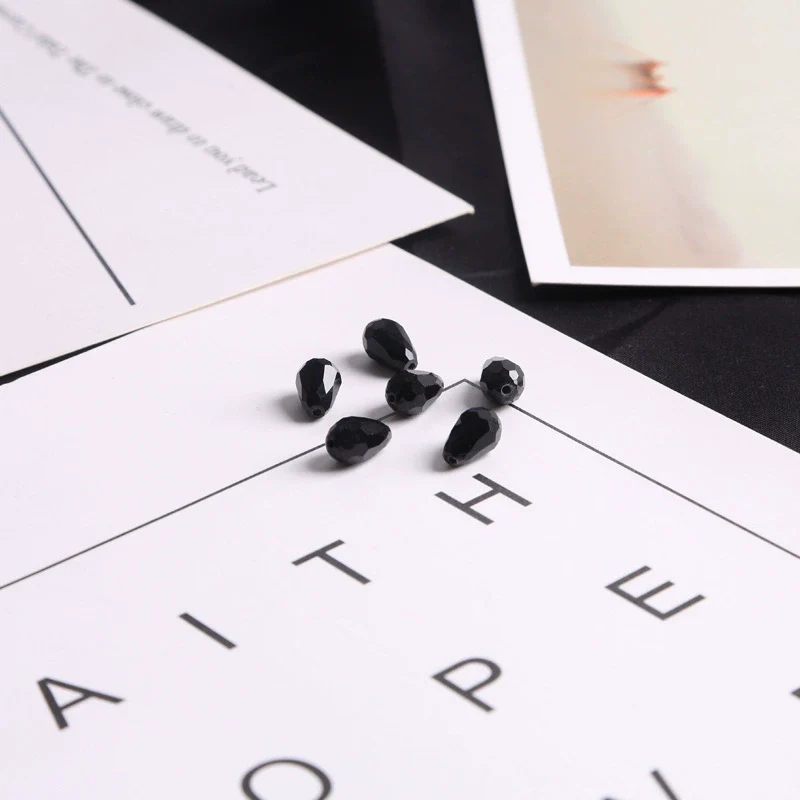 Handmade Loose Beads Of Artificial Crystal For Bracelet Earrings Pendant Drop Shaped Cut Surface - Image 14