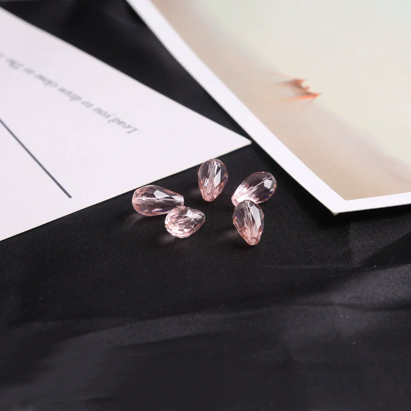 Handmade Loose Beads Of Artificial Crystal For Bracelet Earrings Pendant Drop Shaped Cut Surface - Image 16