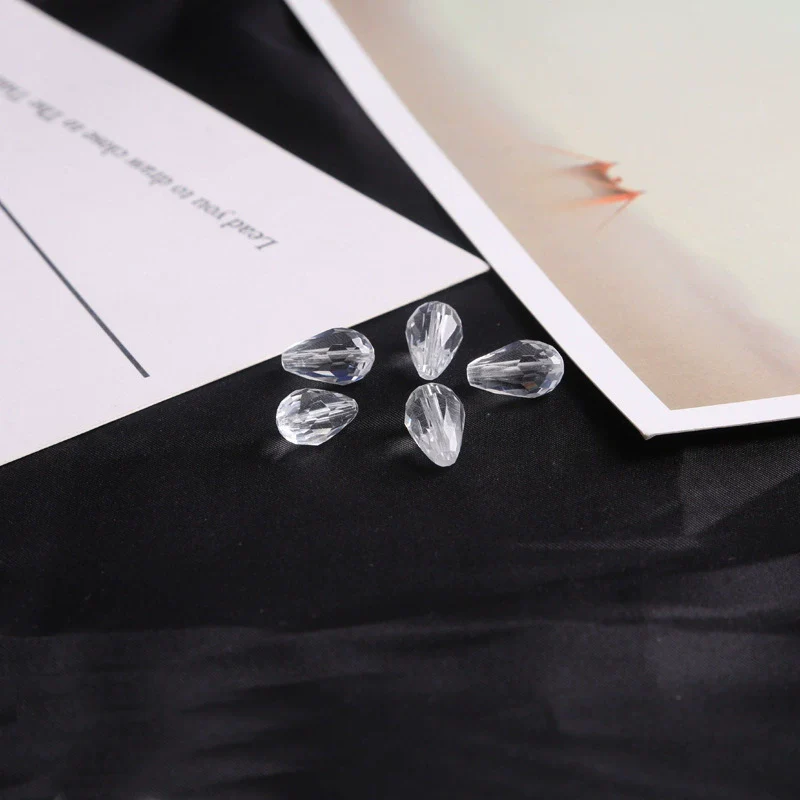 Handmade Loose Beads Of Artificial Crystal For Bracelet Earrings Pendant Drop Shaped Cut Surface - Image 20