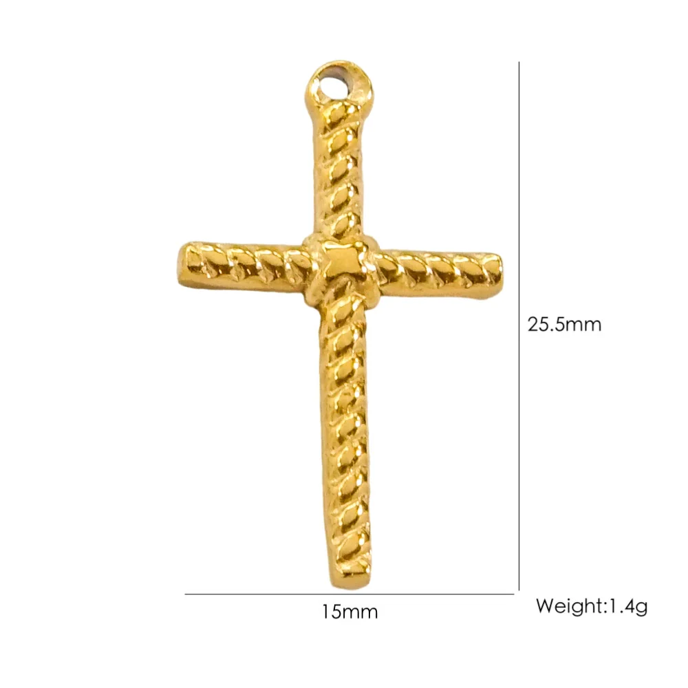 Handmade Stainless Steel Cross Jewelry Accessories With Electroplating Process And Classic Fashion Style - Image 15