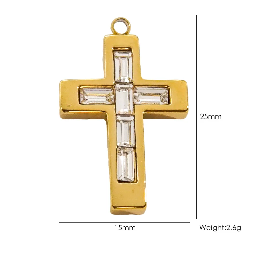 Handmade Stainless Steel Cross Jewelry Accessories With Electroplating Process And Classic Fashion Style - Image 16