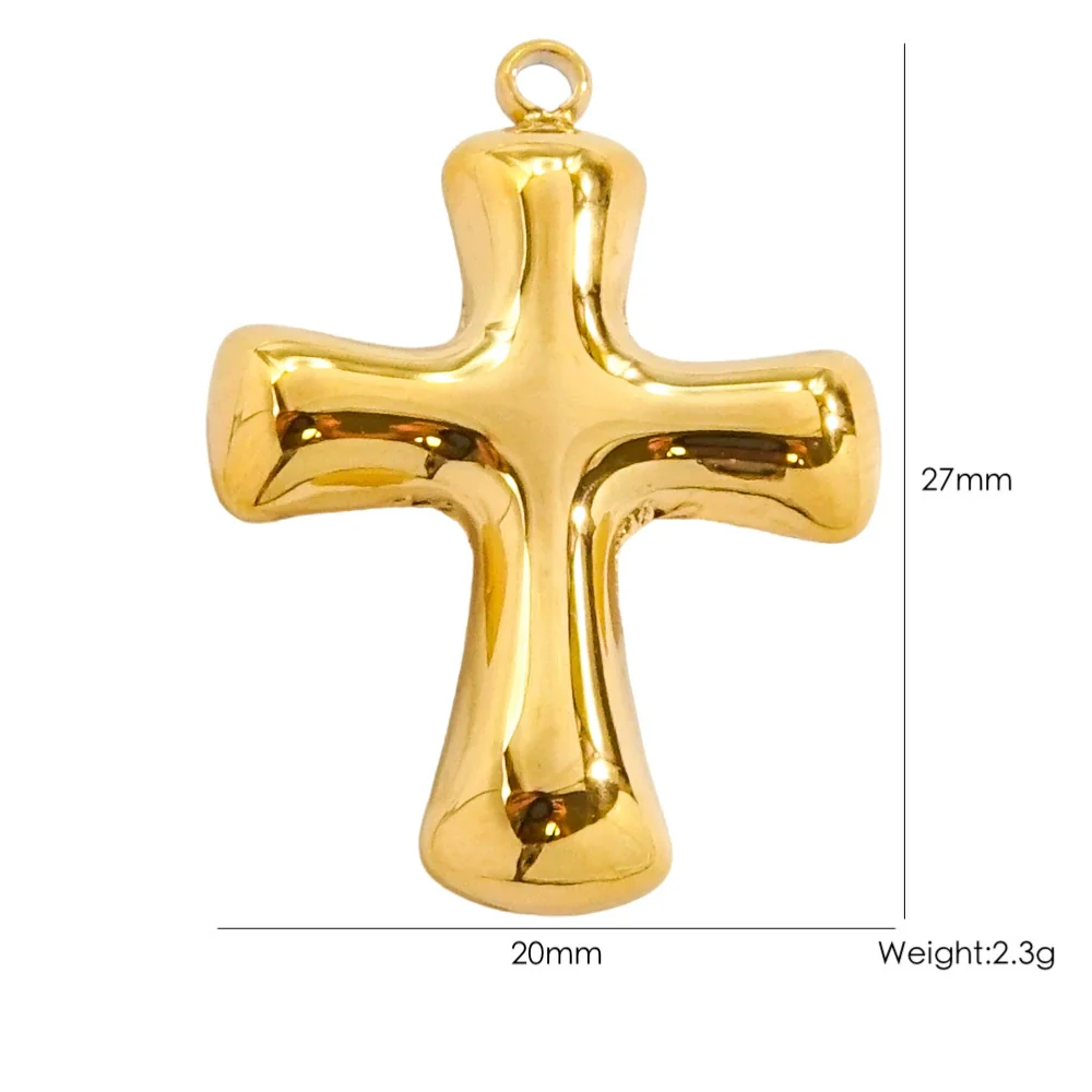 Handmade Stainless Steel Cross Jewelry Accessories With Electroplating Process And Classic Fashion Style - Image 5