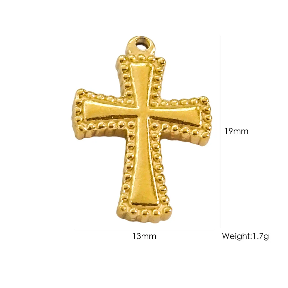 Handmade Stainless Steel Cross Jewelry Accessories With Electroplating Process And Classic Fashion Style - Image 9
