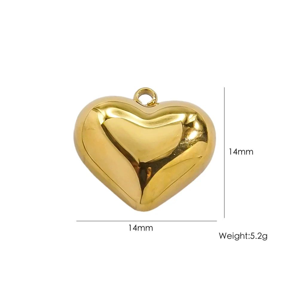 Handmade Stainless Steel Heartshaped Love Series Necklace Earrings Bracelet Pendant Accessories With 14K Gold Electroplating - Image 10