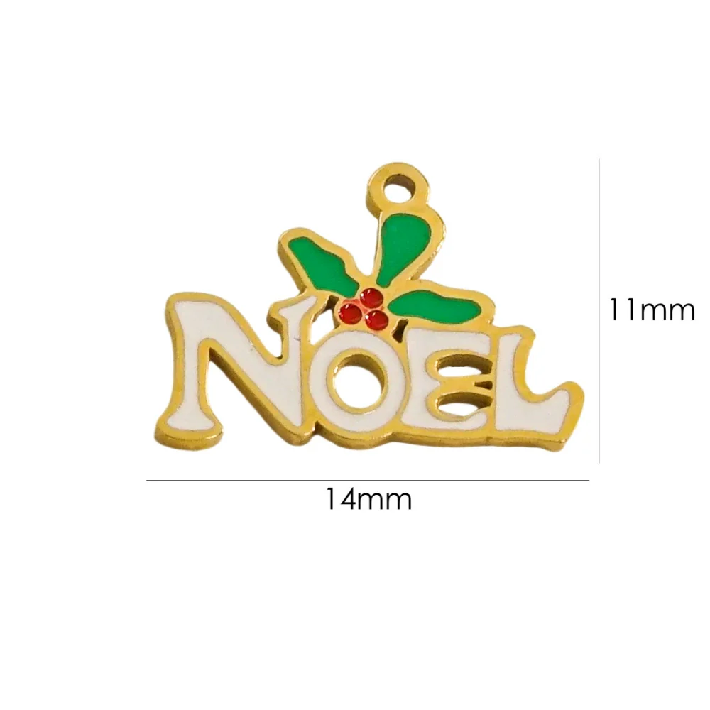 Handmade Stainless Steel Jewelry Accessories Pendant With Dripping Oil Treatment Flower Pineapple Rainbow Love Design - Image 13