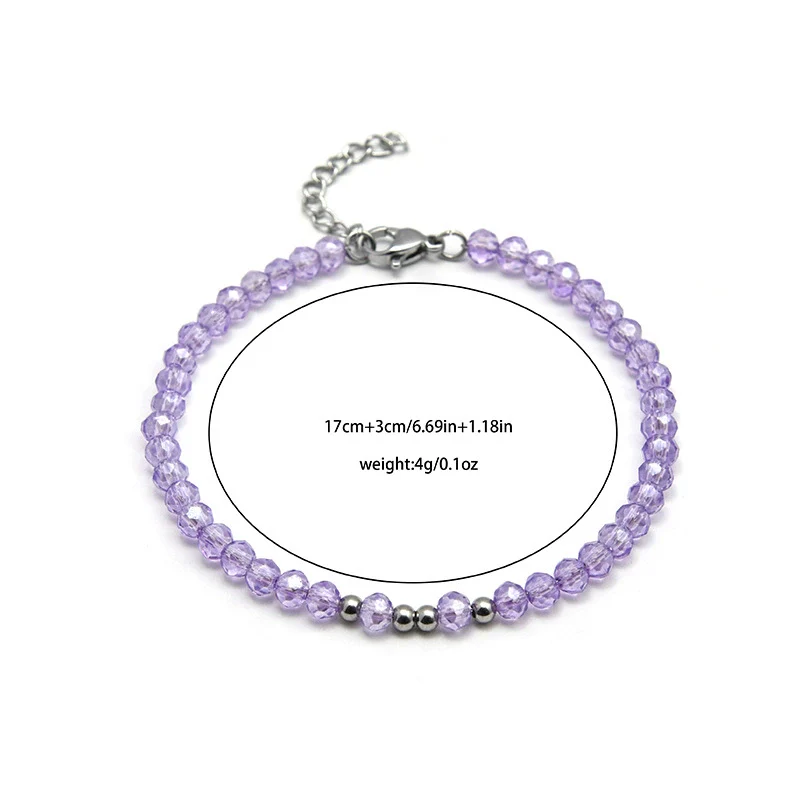 Handmade Titanium Steel Geometric Fashion Ol Women's Beaded Bracelet Jewelry - Image 10