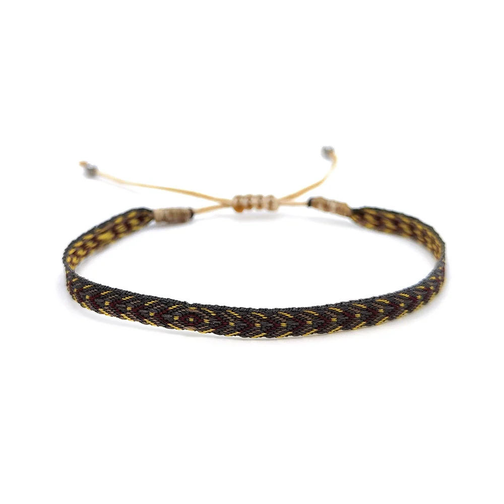 Handwoven Cord Geometric Bracelet For Women - Image 12
