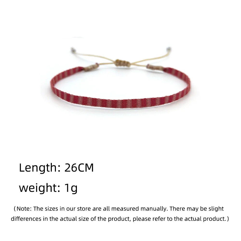 Handwoven Cord Geometric Bracelet For Women - Image 4