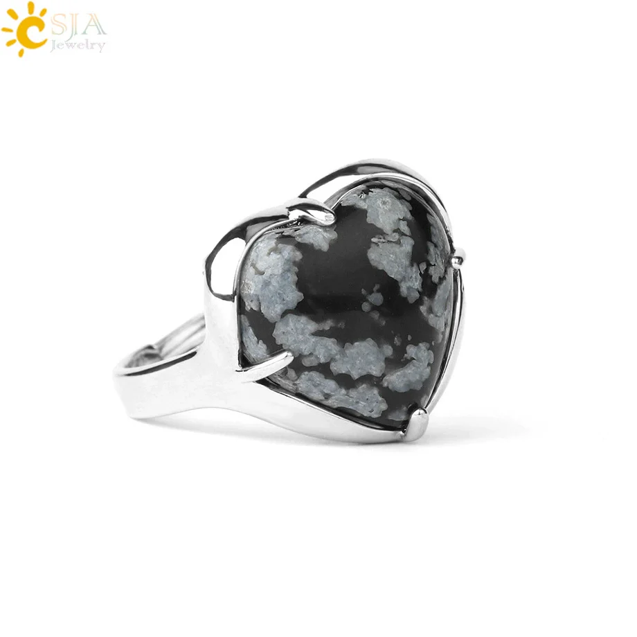 Heartshaped Crystal Plated Unisex Ring Jewelry - Image 10