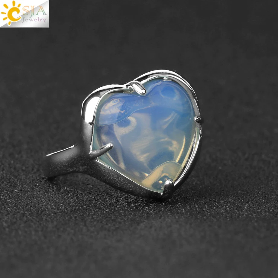 Heartshaped Crystal Plated Unisex Ring Jewelry - Image 12